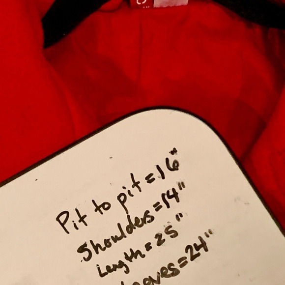 H&M Divided Red Coat Sz 6 Double Breasted Fitted Waist Preppy Winter elegant - Picture 7 of 7